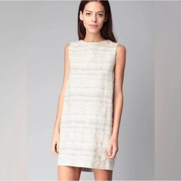 Sessun Rosselito Jacquard Tweed Open Back Shift Mini Dress Sz XS Lined N88 - Picture 2 of 11